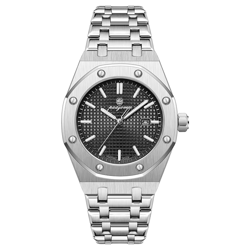 Zegarek męski Paazomu na bransolecie srebrny